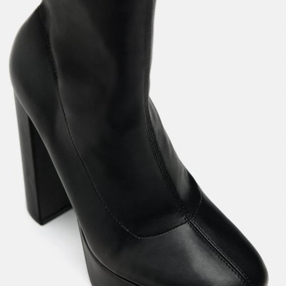 NWT ZARA OVER THE KNEE PLATFORM BOOTS 6.5, 7.5, 8, 9  3037 - Picture 9 of 9